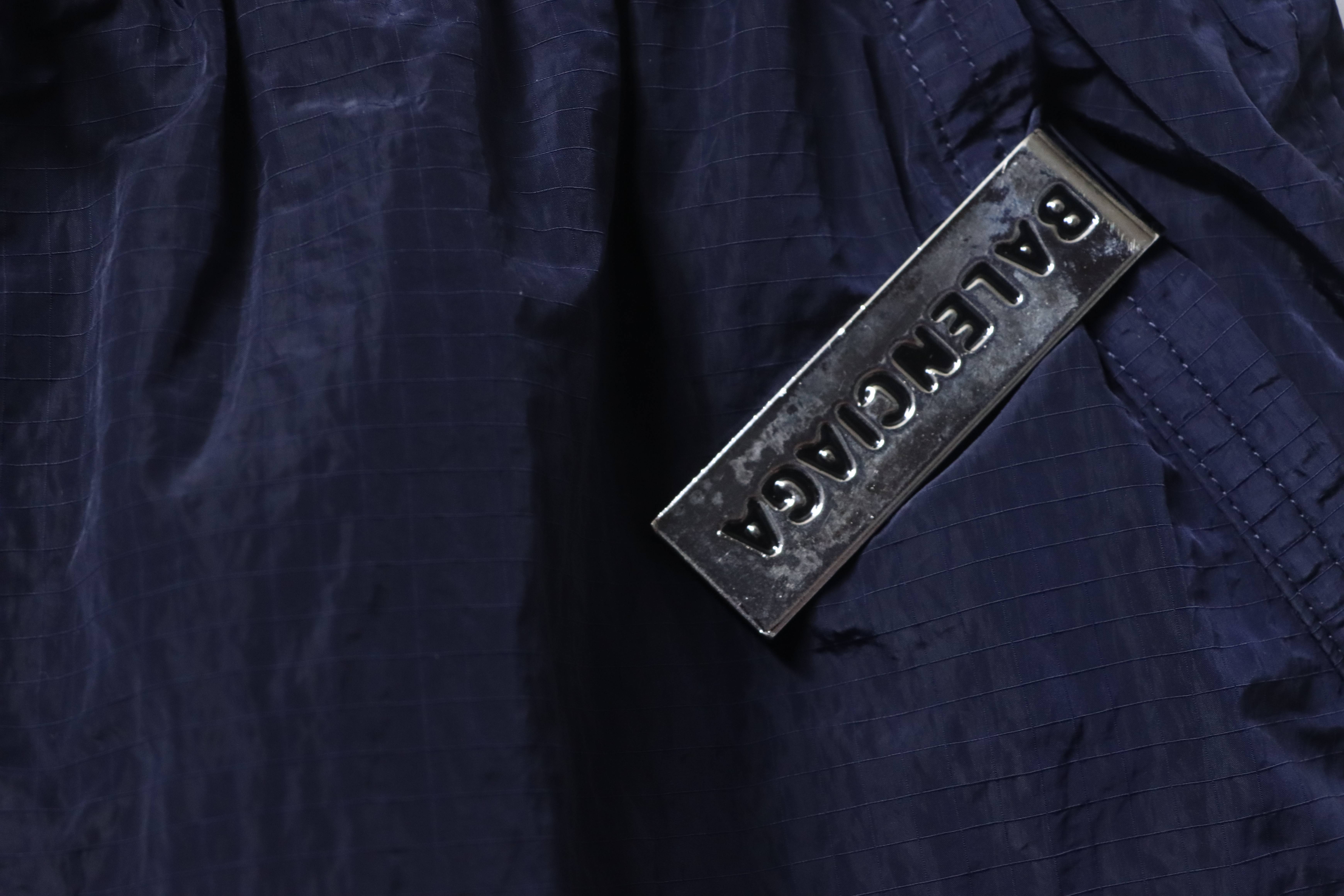 Balenciaga Metal Patch Logo Letter Embroidered Shorts h180