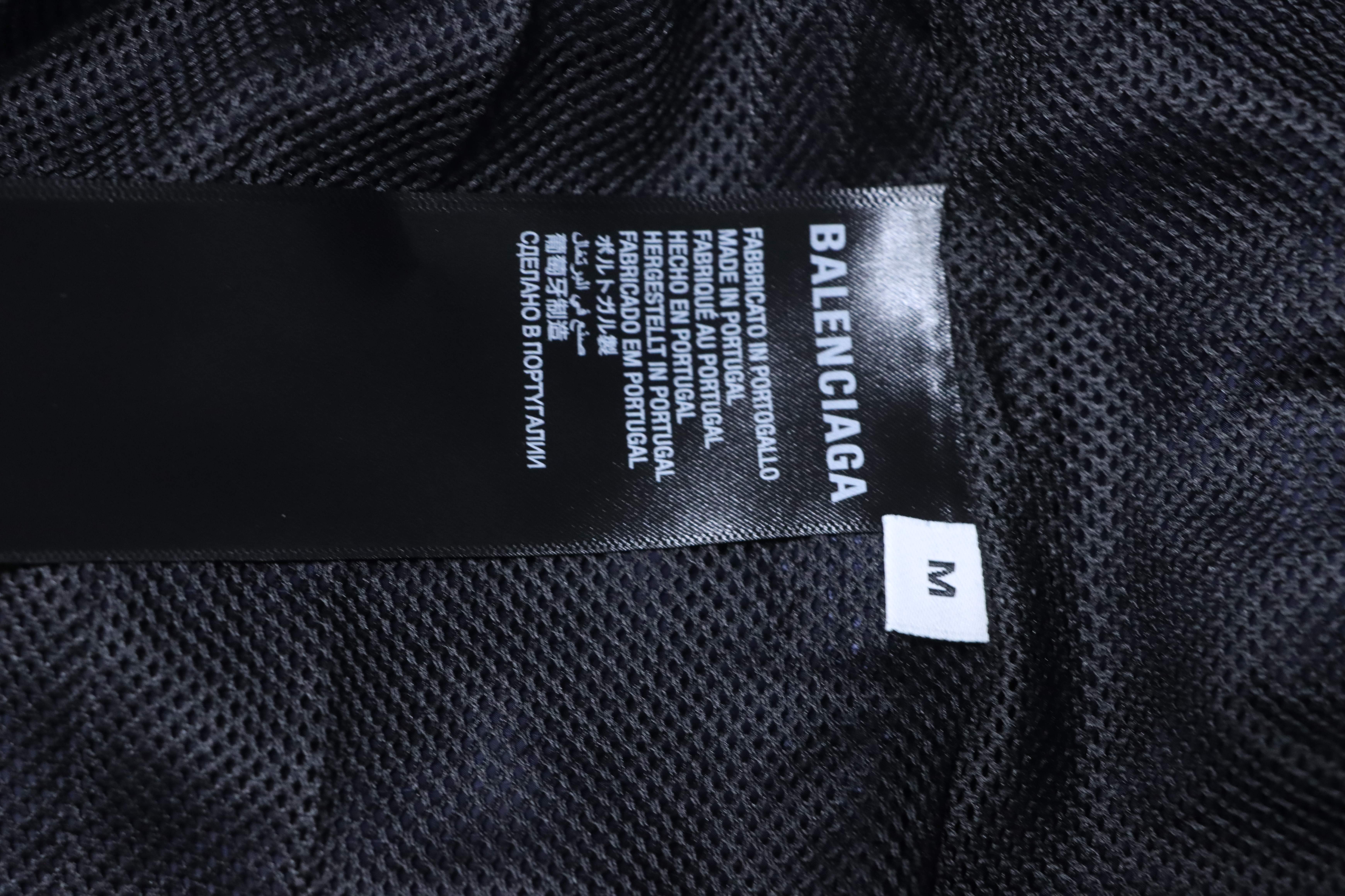 Balenciaga Metal Patch Logo Letter Embroidered Shorts h180