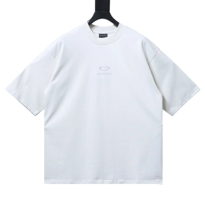 Balenciaga Qixi Valentine Heart Logo Limited T-shirt h160 02