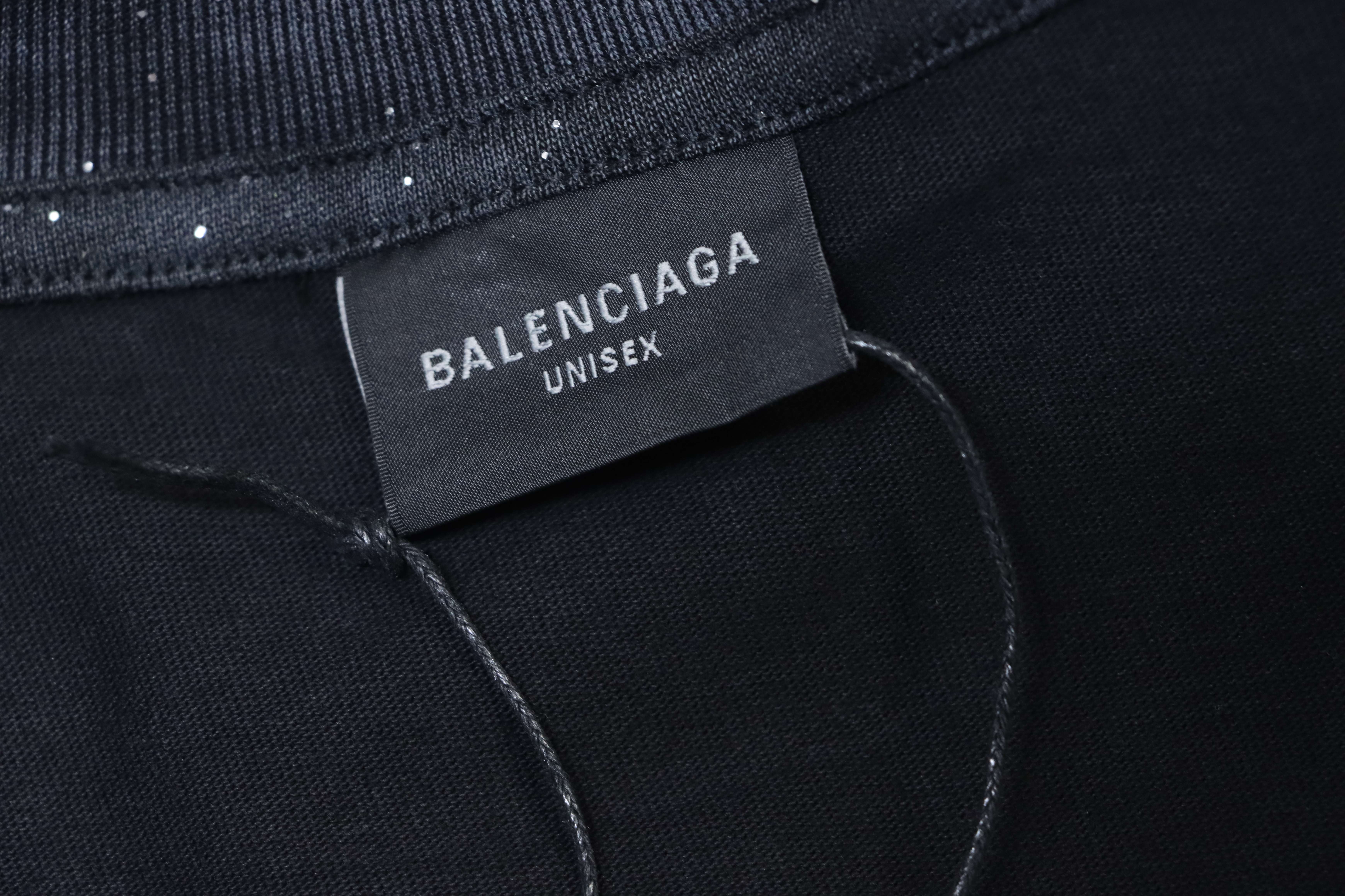 Balenciaga Rendered Starry Letter Embroidered Crewneck T-shirt h160