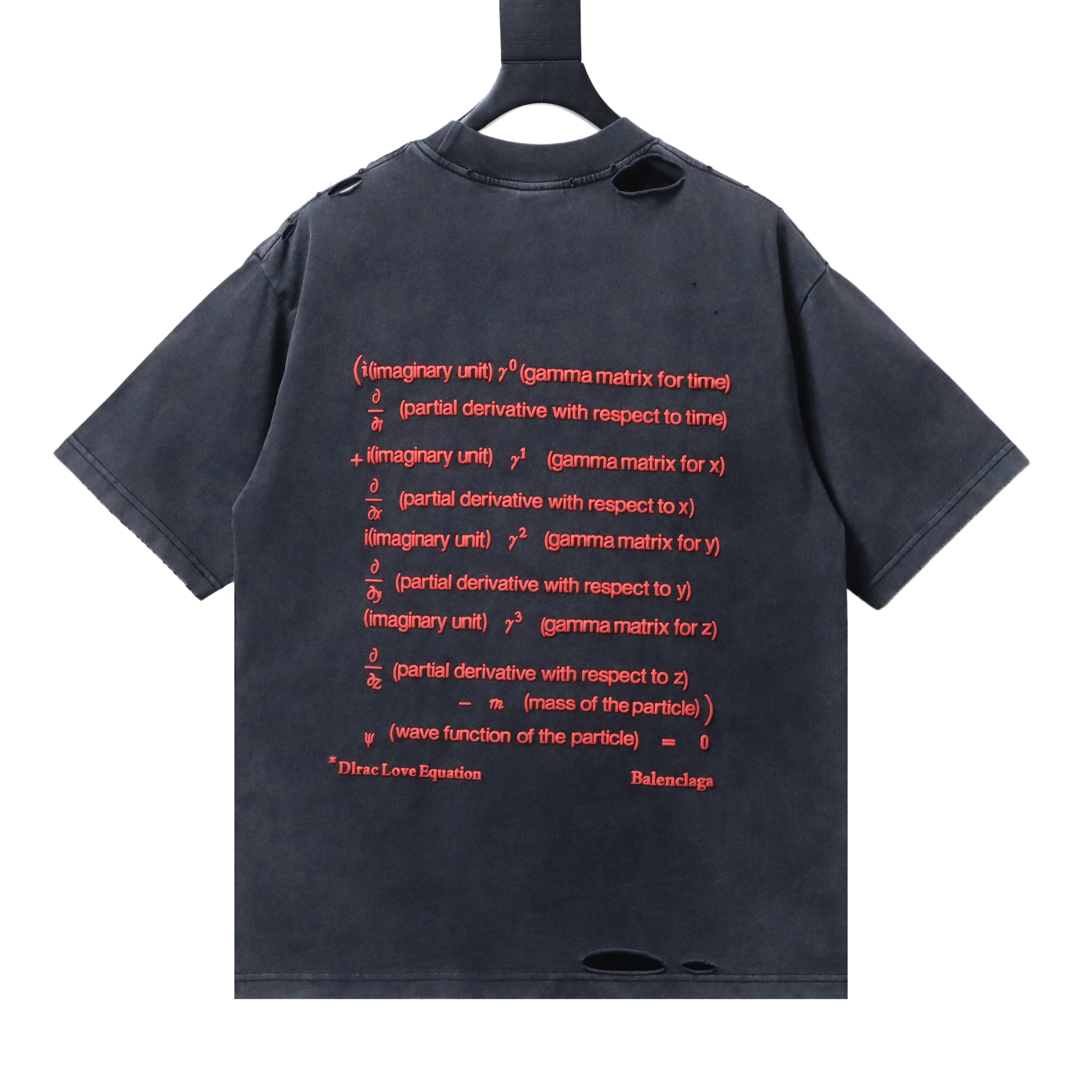 Balenciaga Valentine Limited Official Distressed T-shirt h150