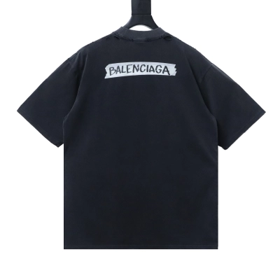 Balenciaga Vintage Tape Letter Style T-shirt h180 01