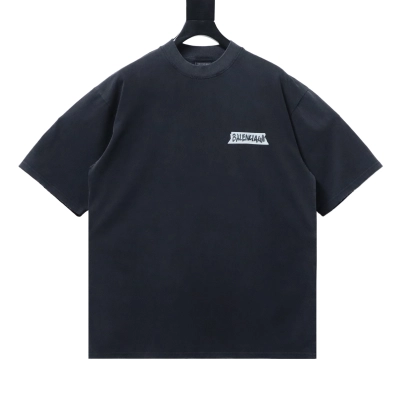 Balenciaga Vintage Tape Letter Style T-shirt h180 02