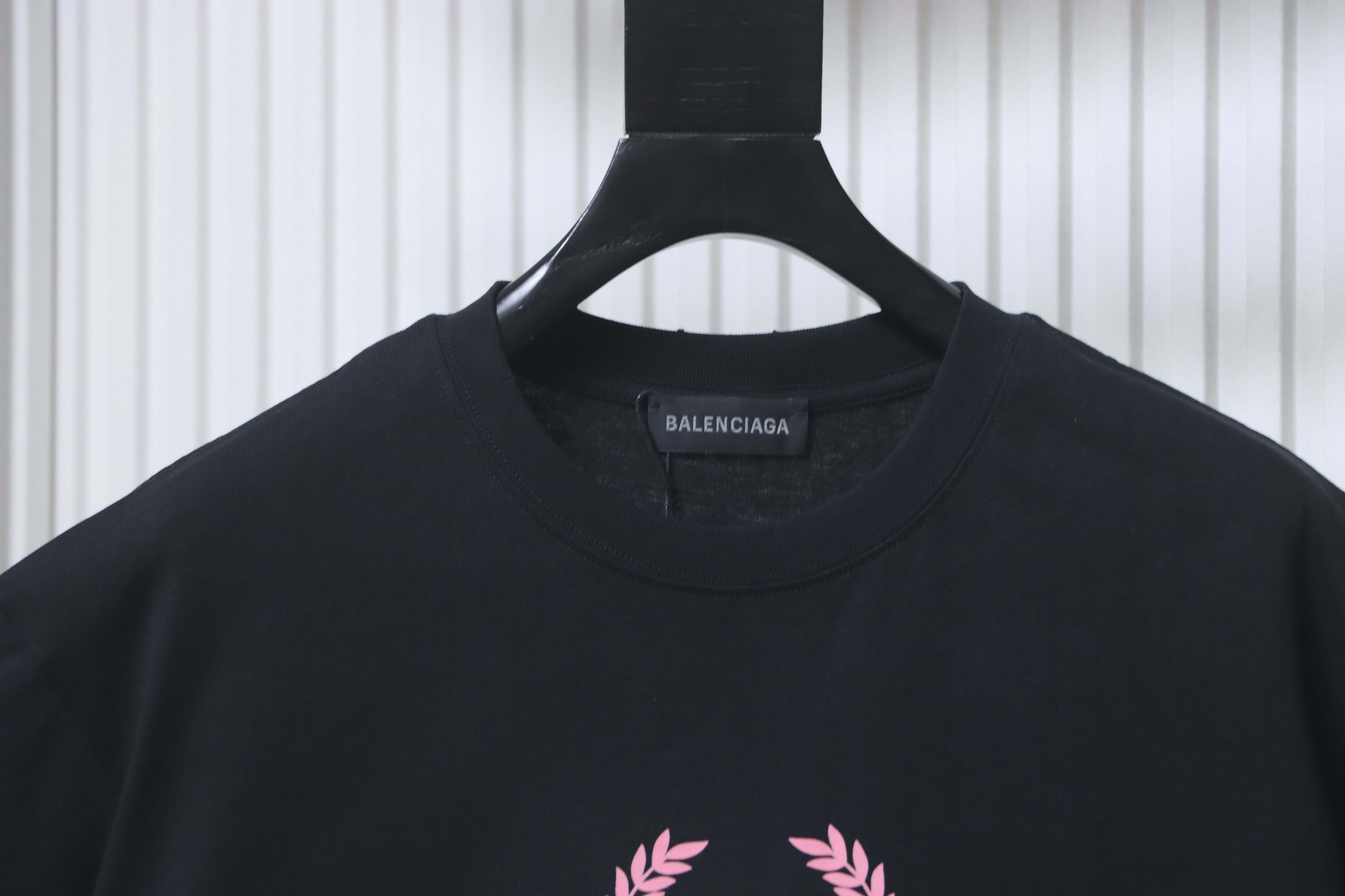 Balenciaga Wheat Pink Letter Printed T-shirt