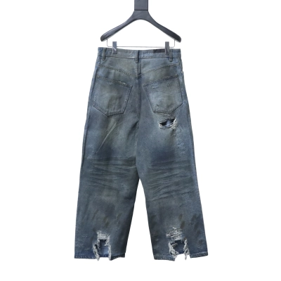 Balenciaga White 25FW Destroyed Jeans h250 02