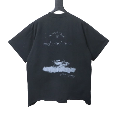 Balenciaga Black 25SS New Distressed Pigeon Graphic T-shirt h160 02