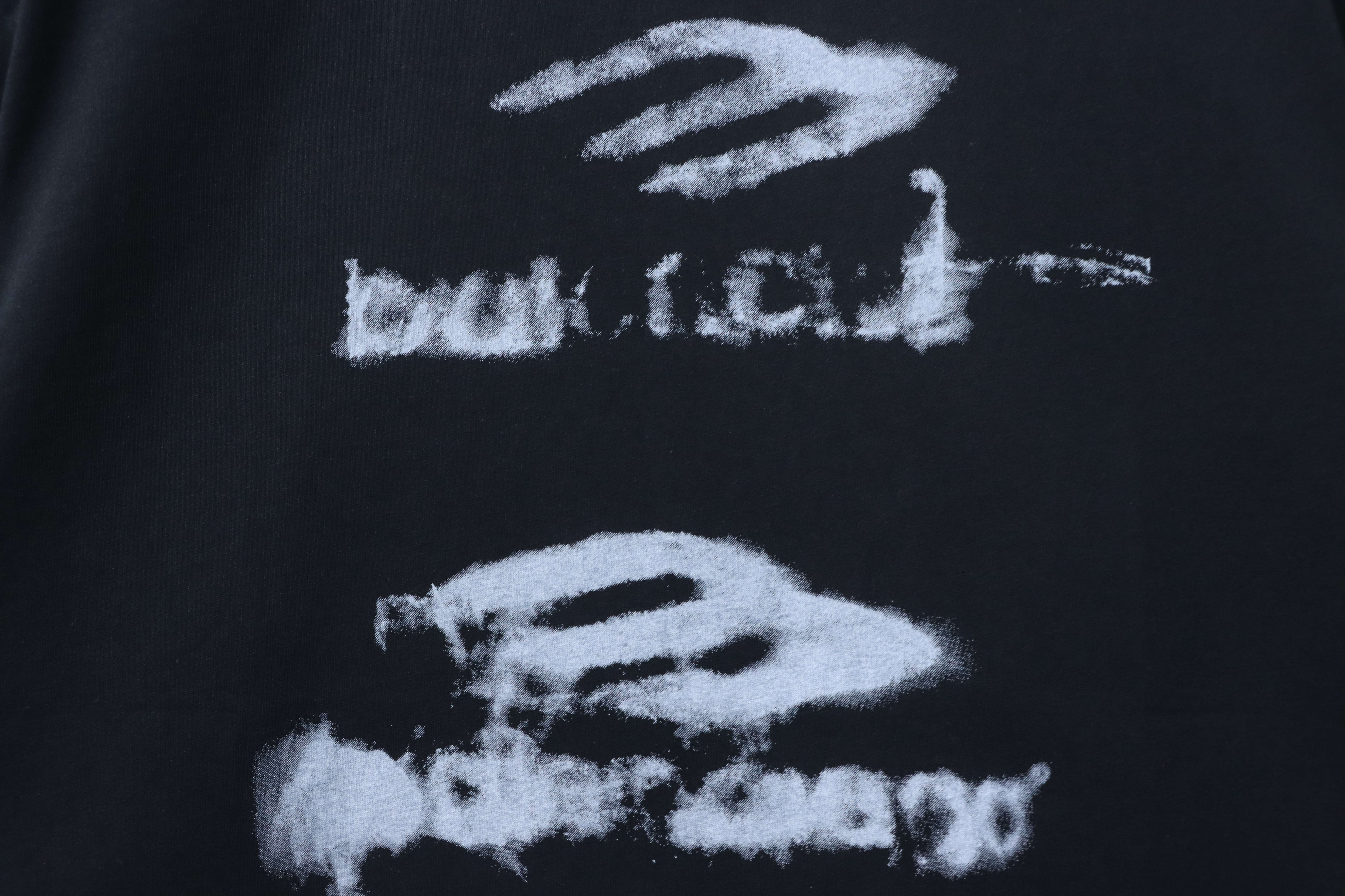 Balenciaga Black 25SS New Distressed Pigeon Graphic T-shirt h160