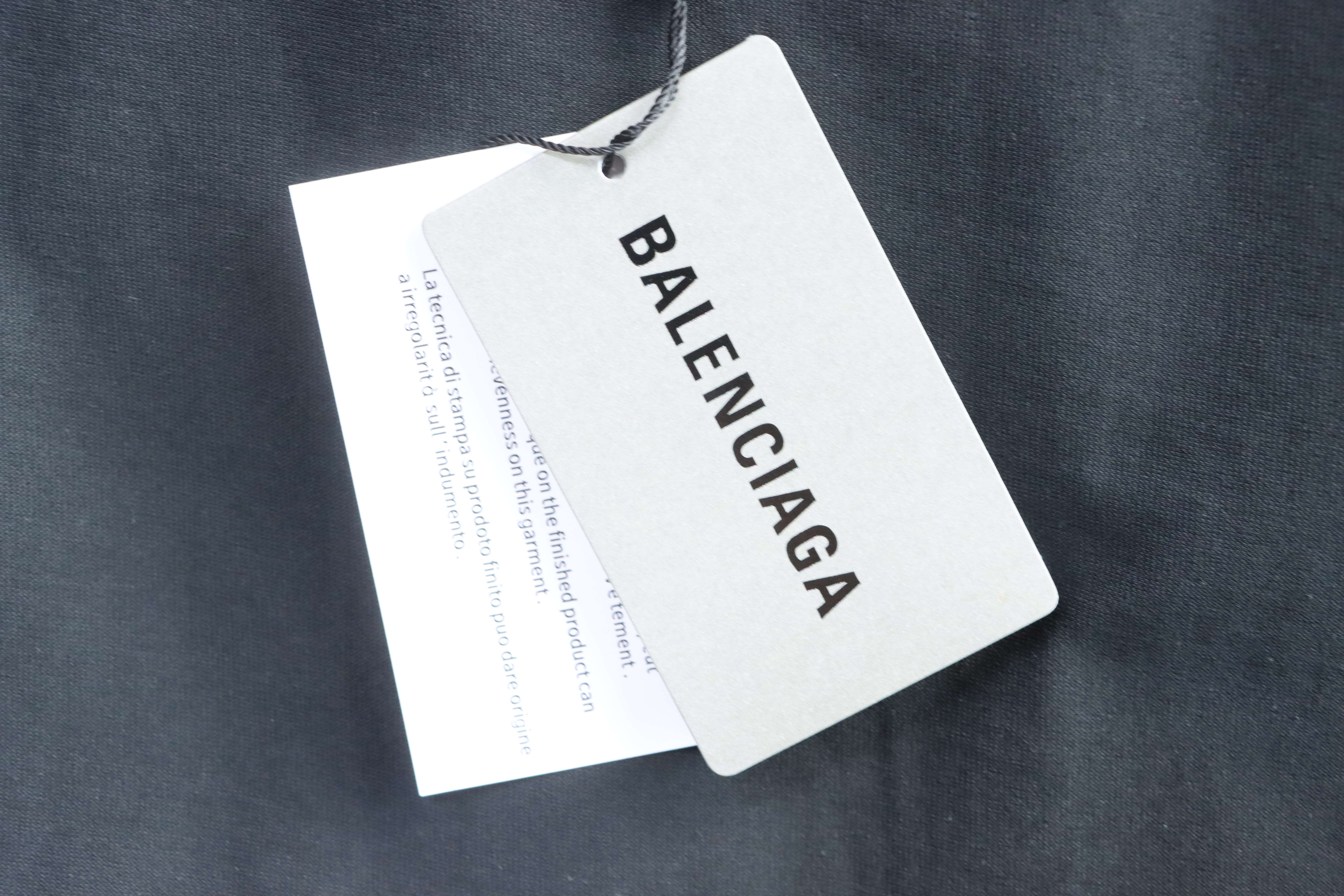 Balenciaga Black 25SS New Distressed Pigeon Graphic T-shirt h160