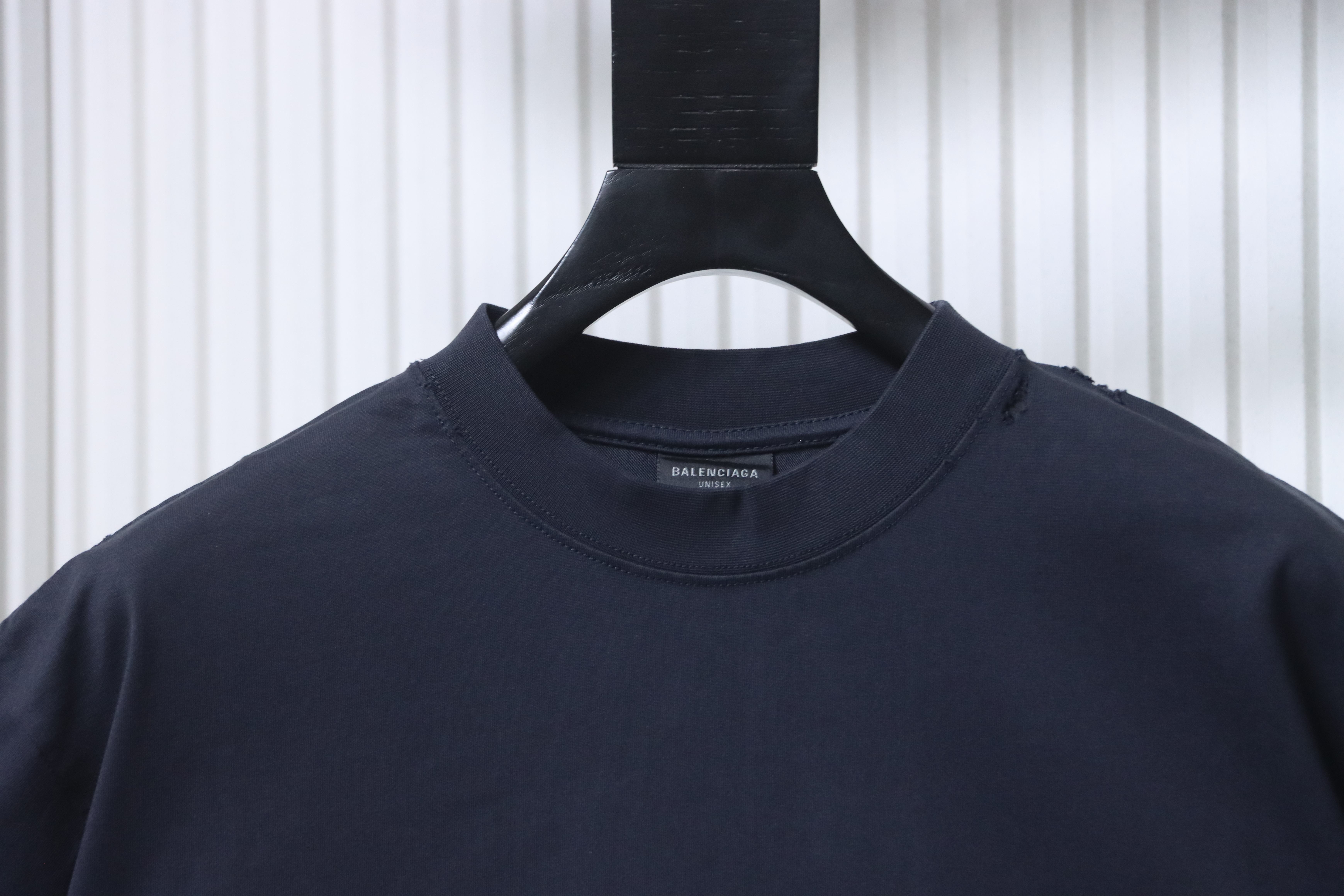 Balenciaga Black 25SS Red Masking Tape Letter Tape T-shirt h190