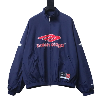 Balenciaga Blue 26SS 3M Manchester United Embroidered Tracksuit Jacket h290 01