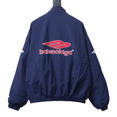 Balenciaga Blue 26SS 3M Manchester United Embroidered Tracksuit Jacket h290 02