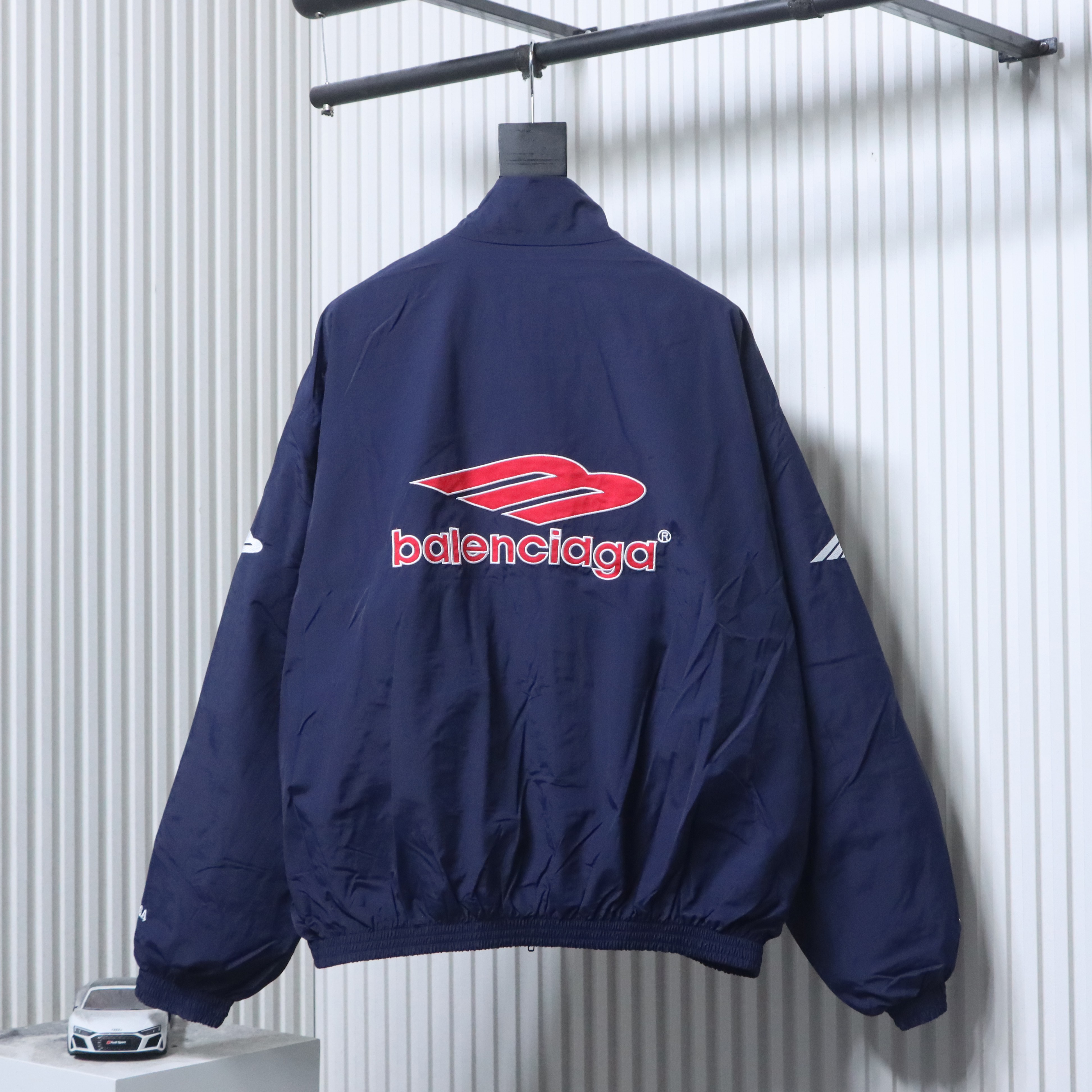 Balenciaga Blue 26SS 3M Manchester United Embroidered Tracksuit Jacket h290