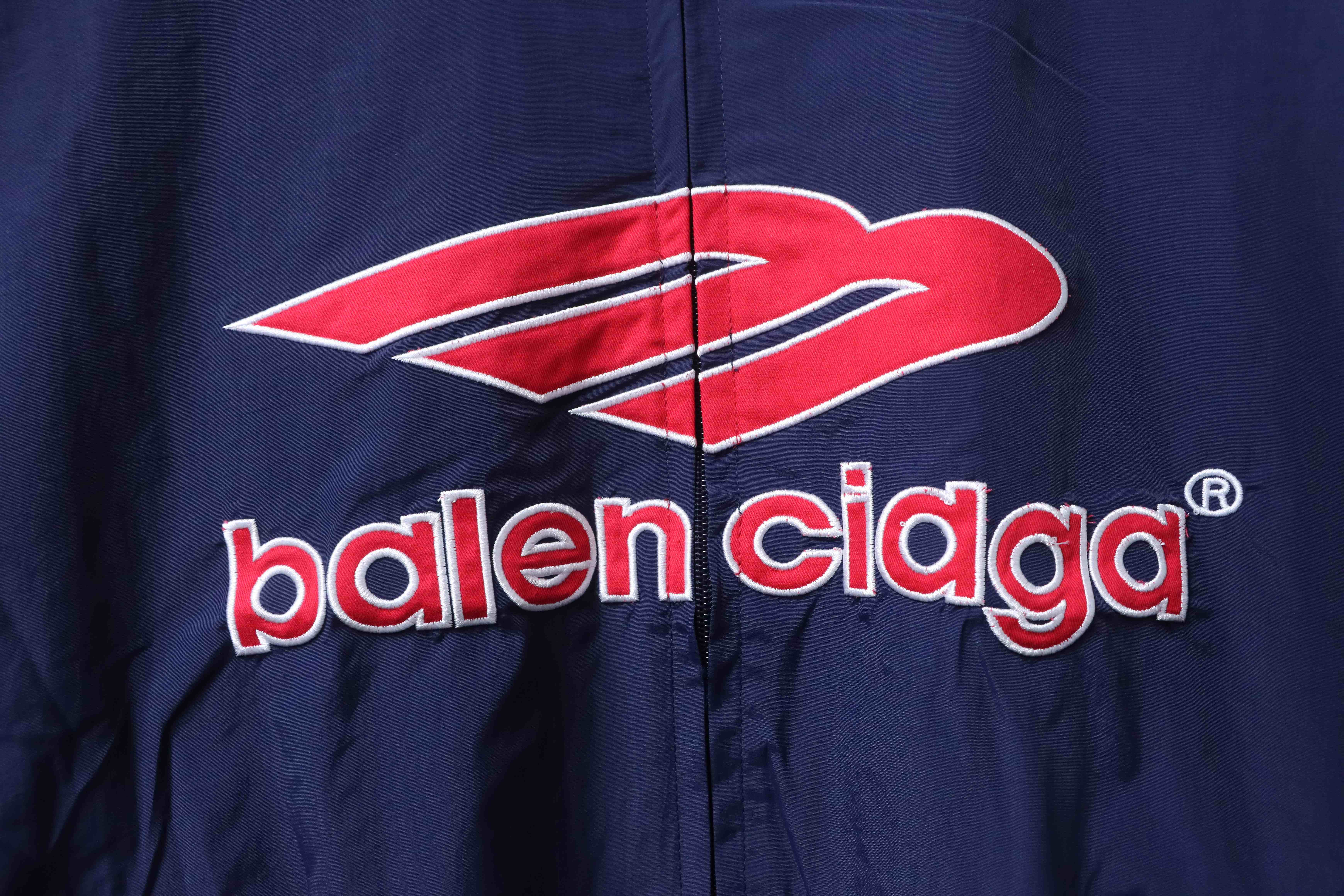 Balenciaga Blue 26SS 3M Manchester United Embroidered Tracksuit Jacket h290