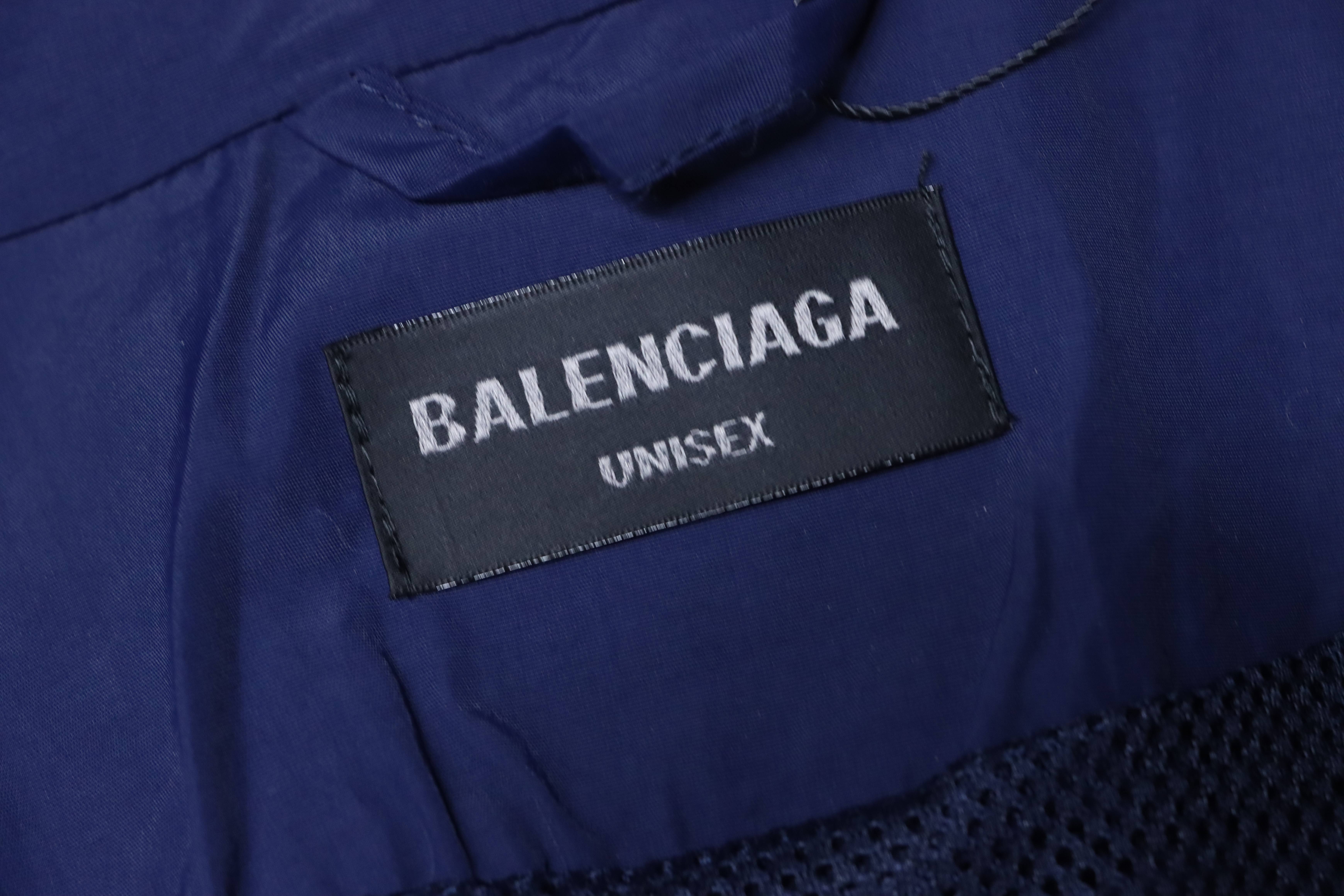Balenciaga Blue 26SS 3M Manchester United Embroidered Tracksuit Jacket h290