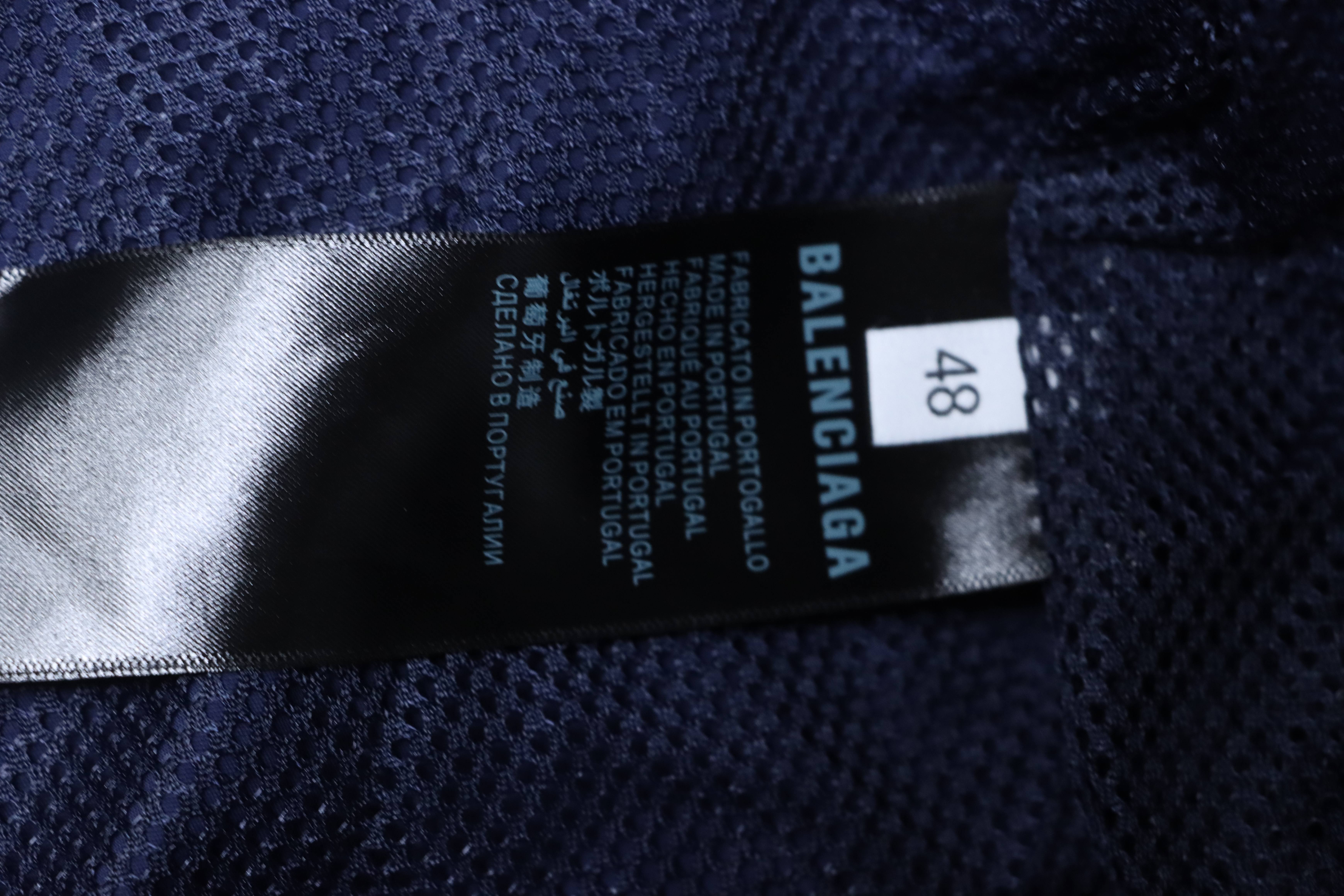 Balenciaga Blue 26SS 3M Manchester United Embroidered Tracksuit Jacket h290