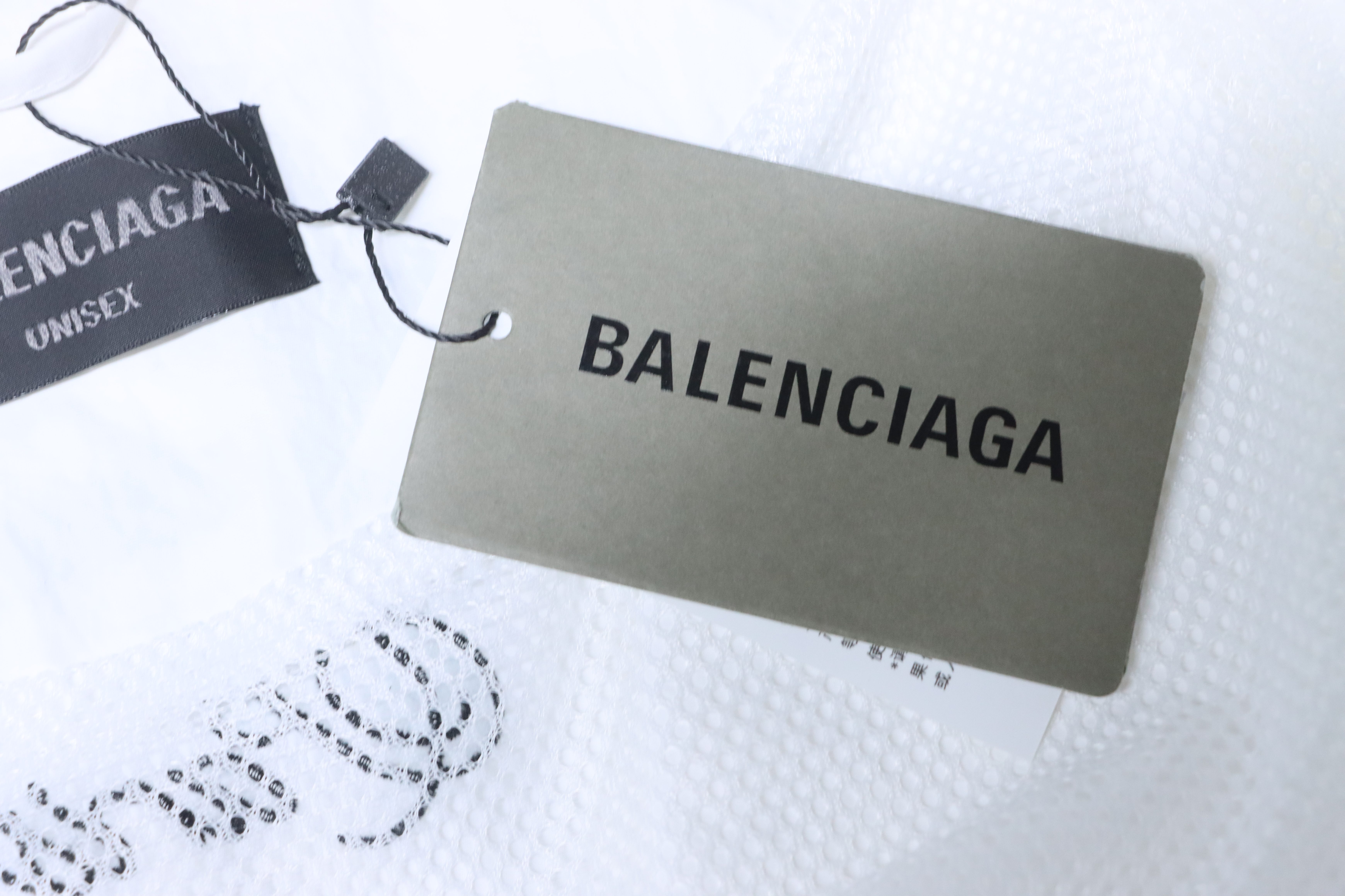 Balenciaga White 26SS Cursive Signature Letter Embroidered Tracksuit Jacket h270