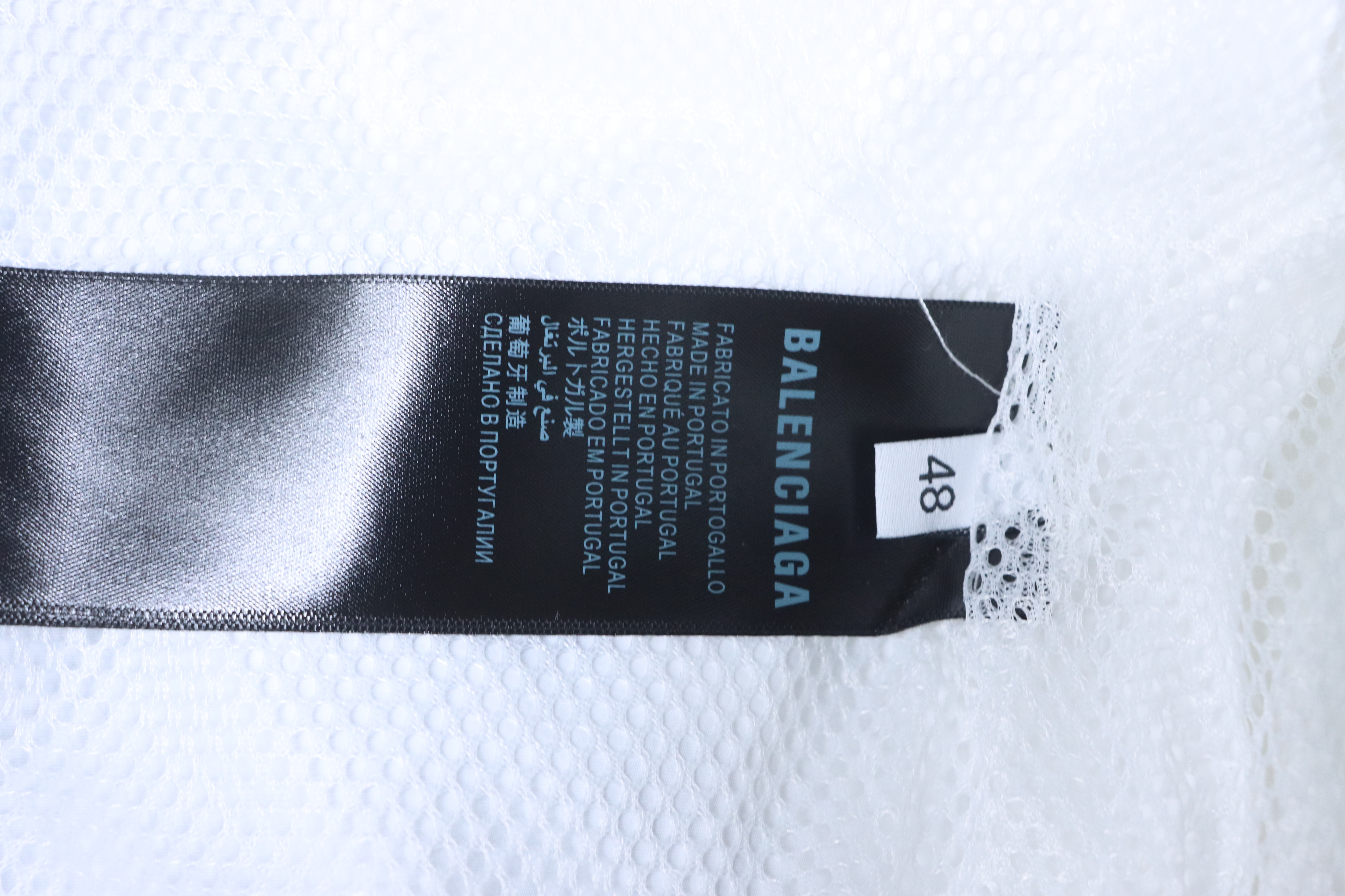 Balenciaga White 26SS Cursive Signature Letter Embroidered Tracksuit Jacket h270