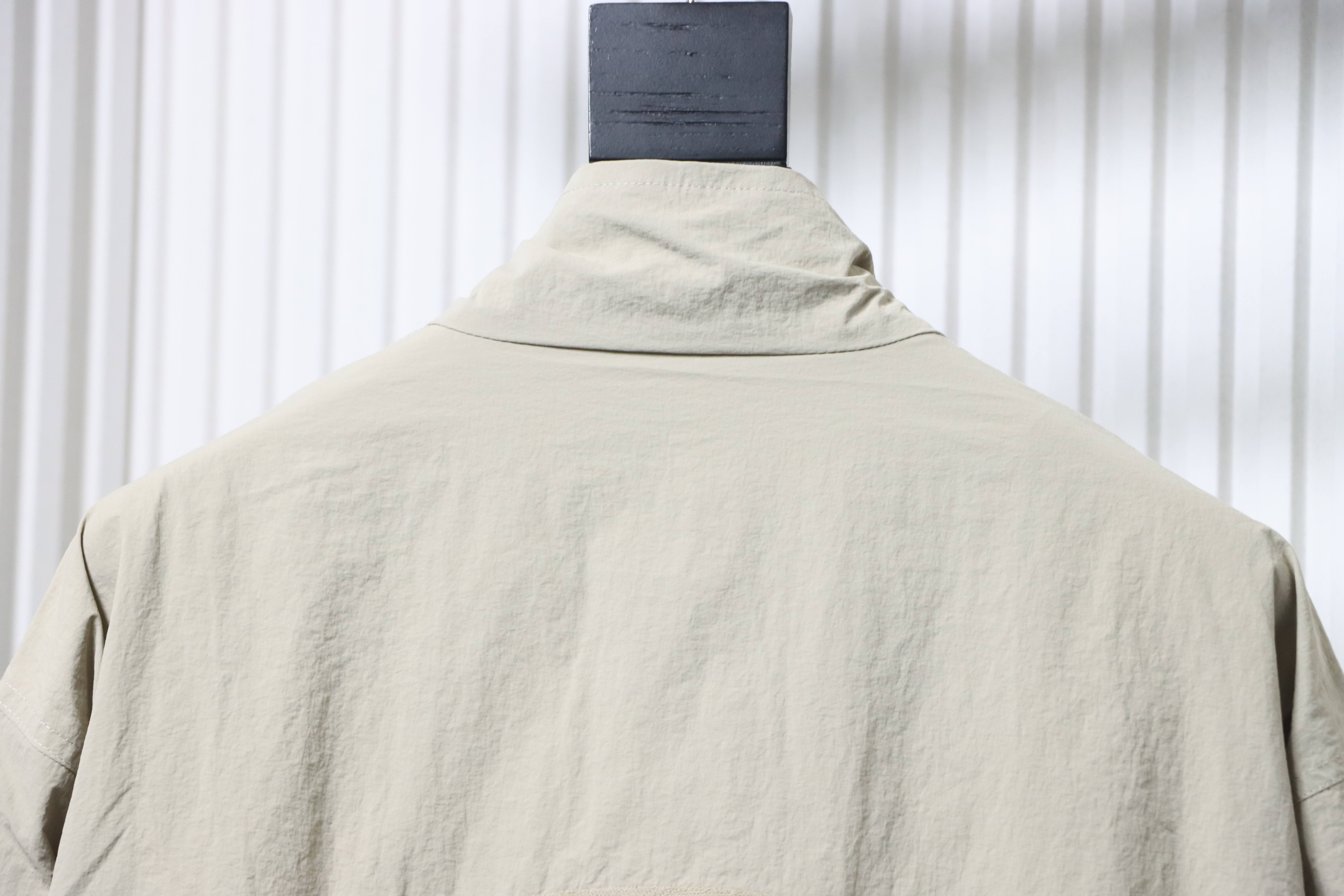 Balenciaga White 26SS Front and Back Half-Ring Letter Embroidered Tracksuit Jacket h270