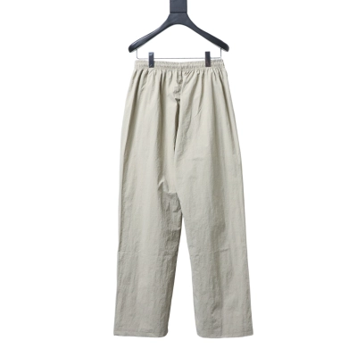 Balenciaga White 26SS Front and Back Half-Ring Letter Embroidered Tracksuit Pants h230 02