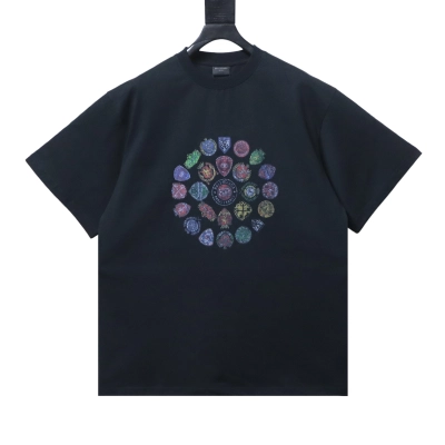 Balenciaga Black 26SS New Medal Printed Logo T-shirt h170 02