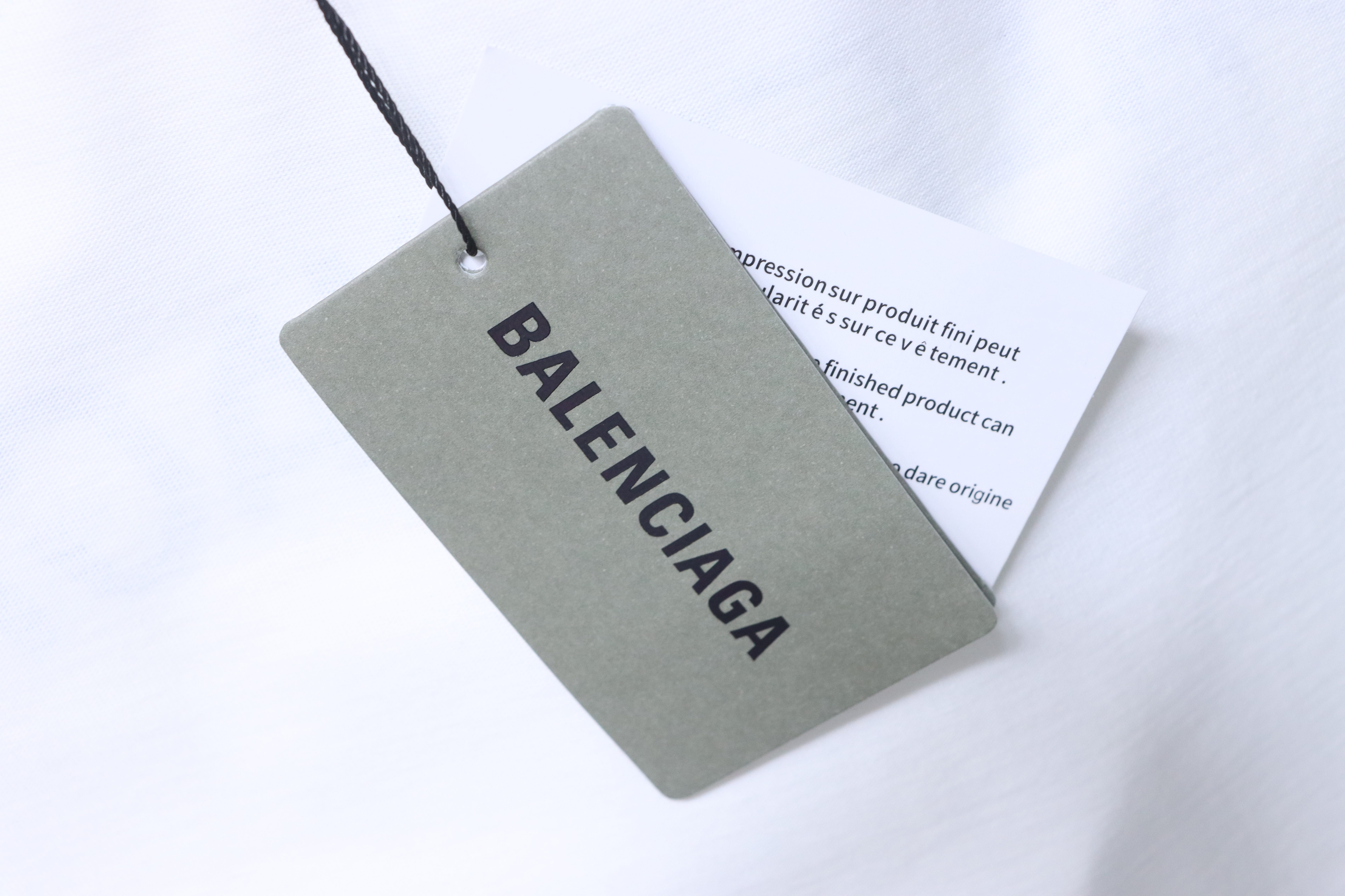 Balenciaga White 26SS New Tape Label T-shirt h160