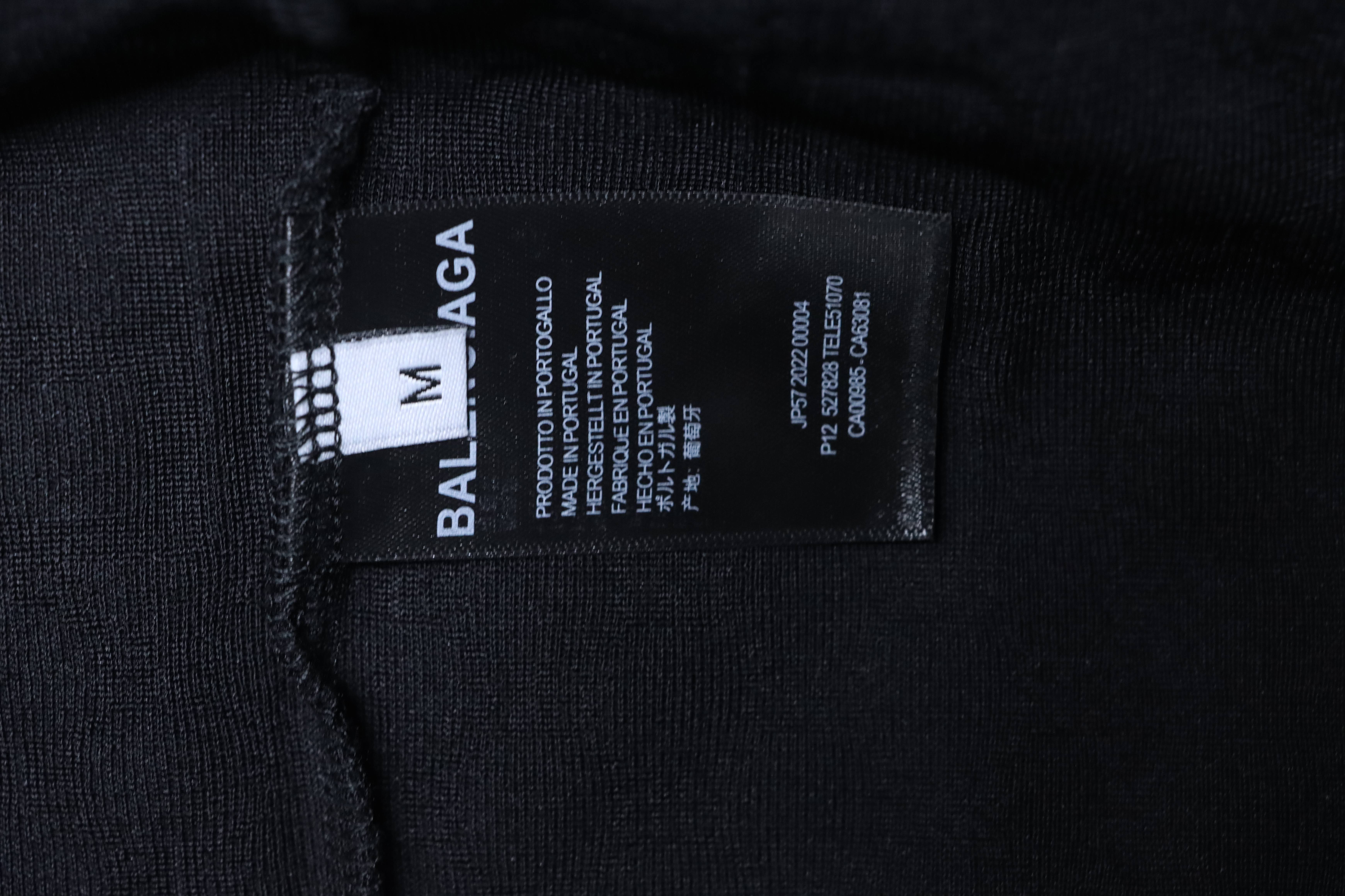 Balenciaga Black Allover Monogram Jacquard T-shirt h160