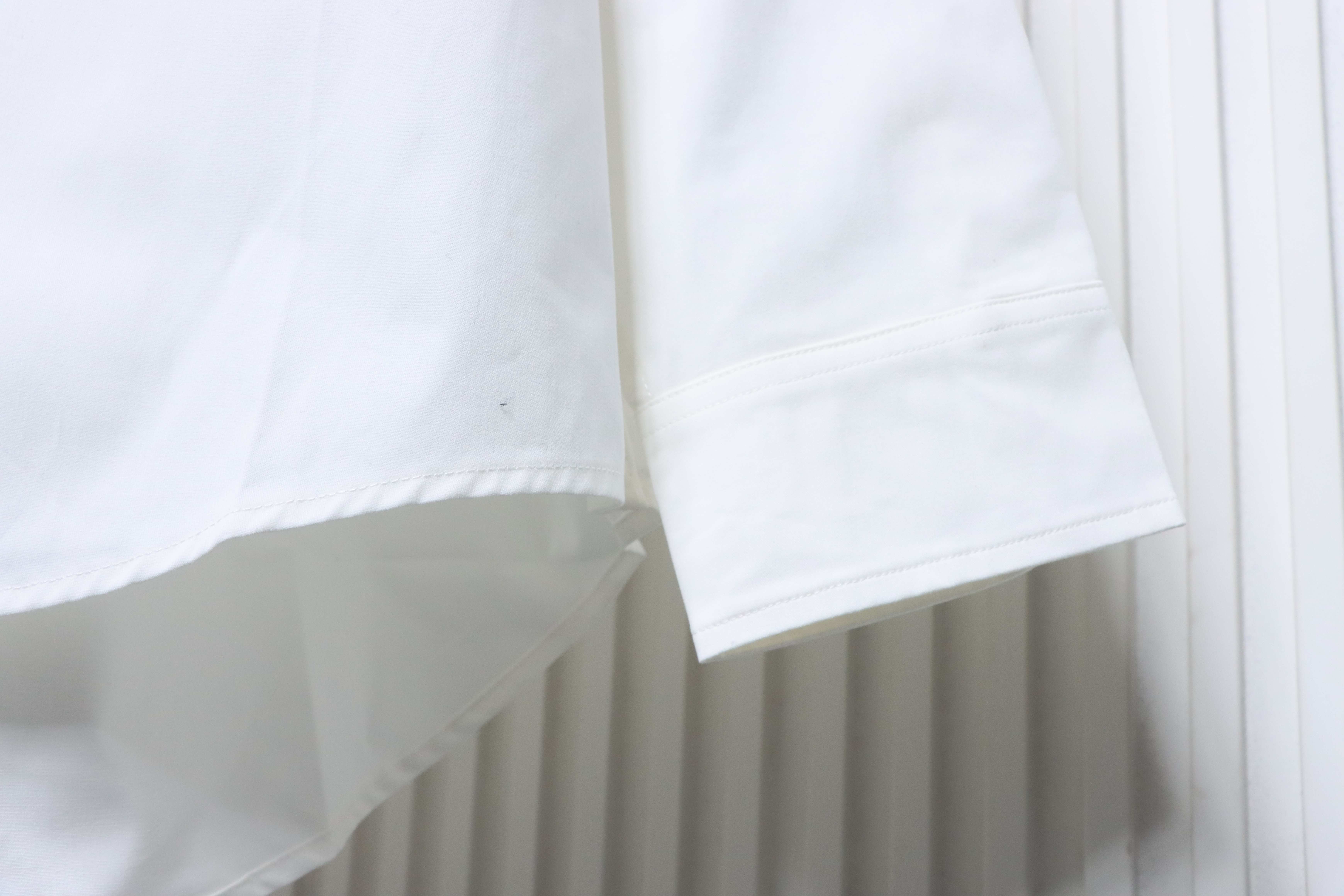 Balenciaga White Classic Back 3D Letter Logo Long-Sleeve Shirt h230