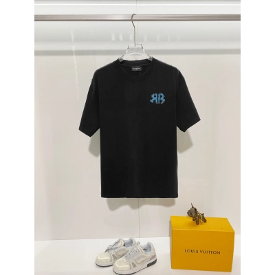 Balenciaga Black High-Quality 320g Crewneck T-shirt H150 01