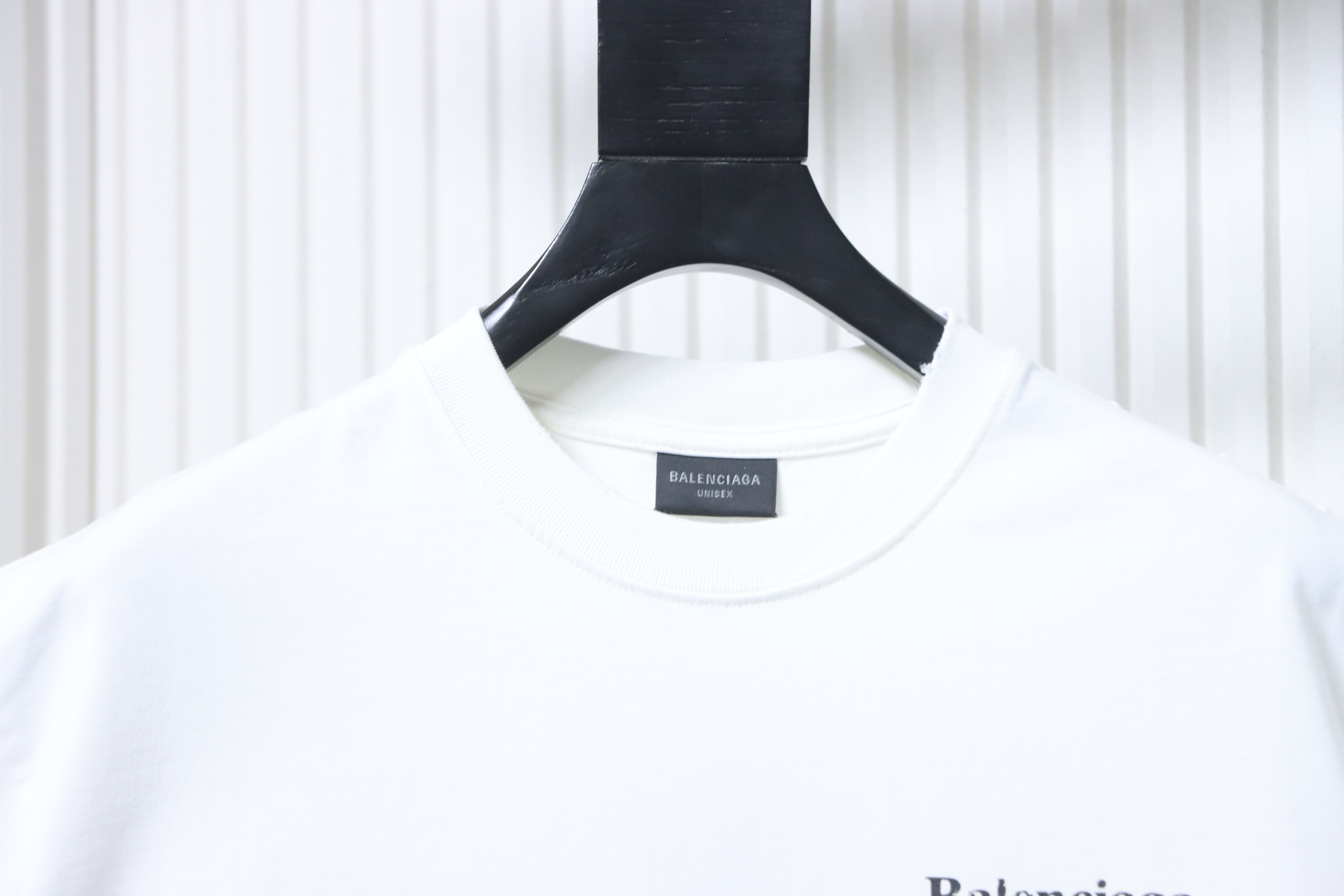 Balenciaga White Mottled Coke Printed Washed Distressed T-shirt h140