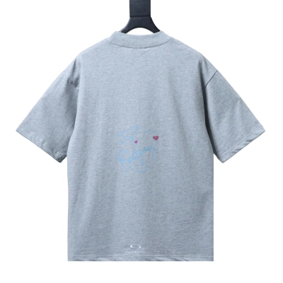 Balenciaga Grey Music Series Sweet Britney Portrait Washed Crewneck T-shirt h150 02