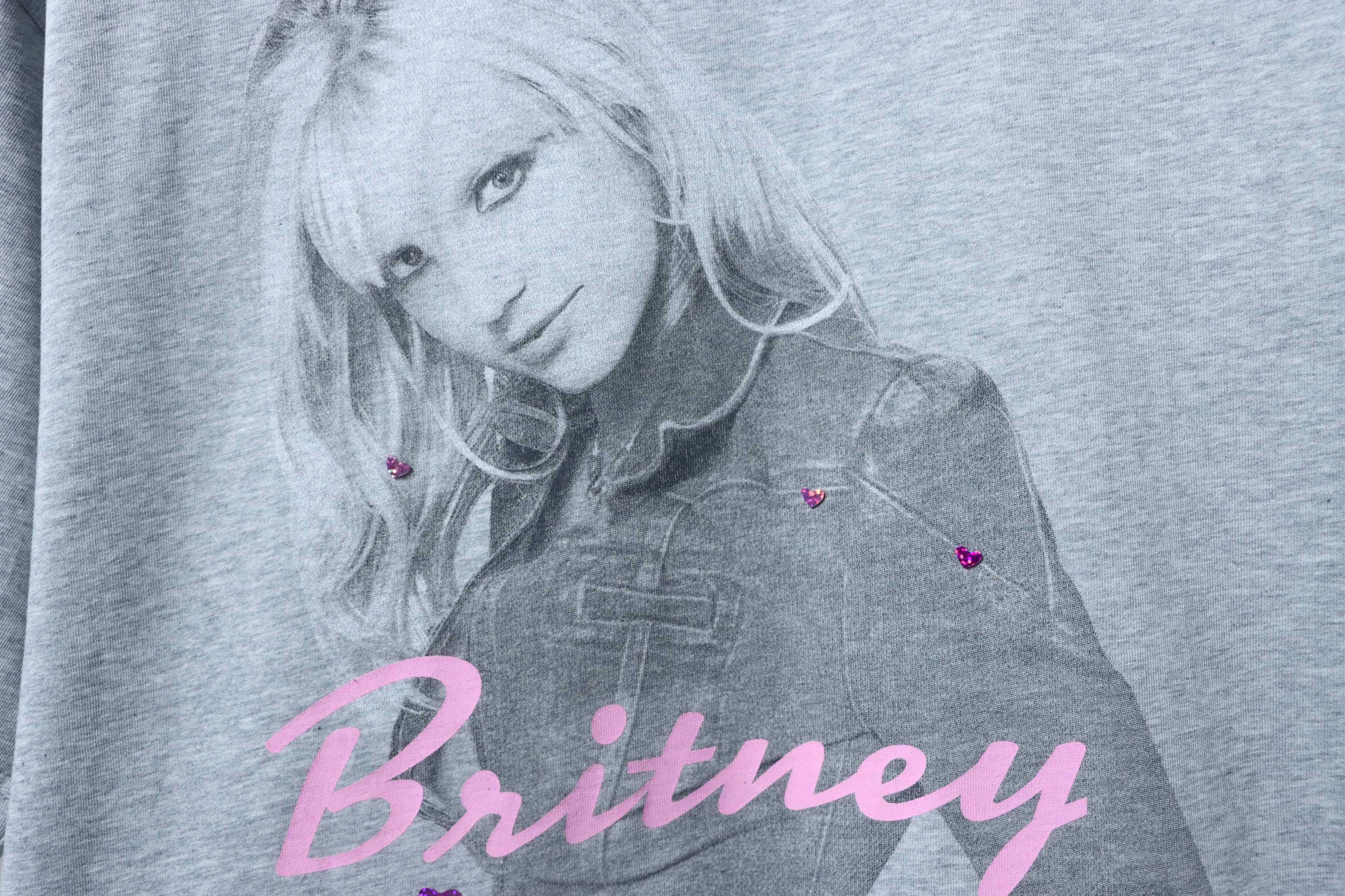 Balenciaga Grey Music Series Sweet Britney Portrait Washed Crewneck T-shirt h150