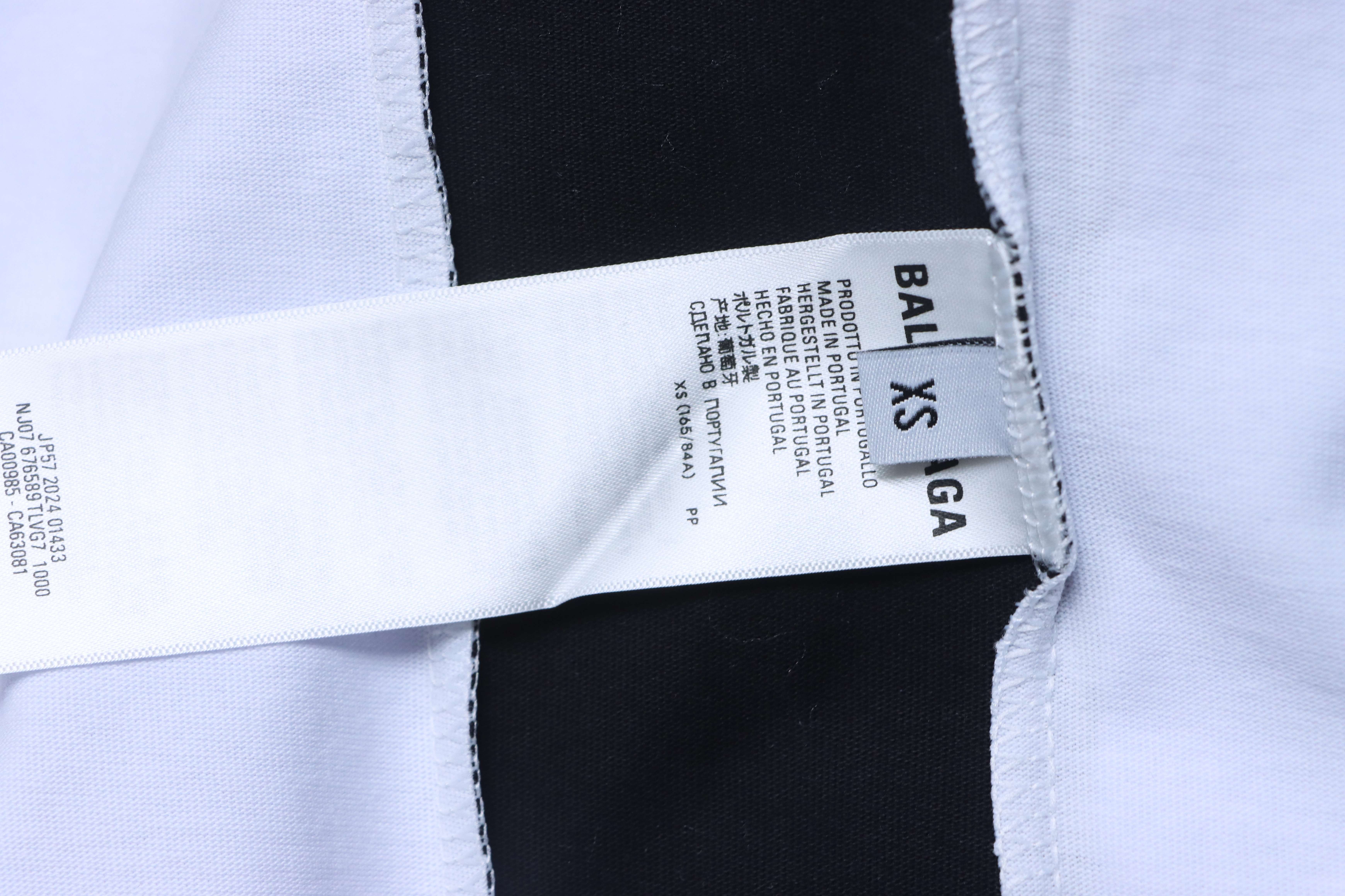Balenciaga White NBA Collaboration Oversized Colorblock T-shirt h170