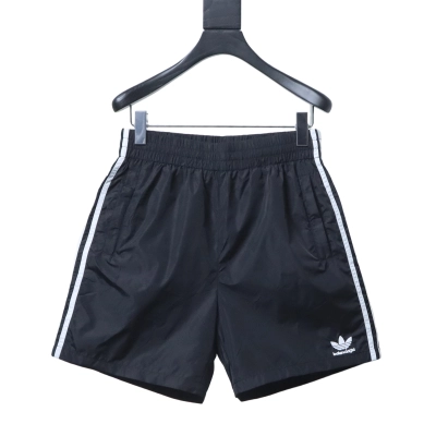 Balenciaga x Adidas Clover Letter Embroidered Shorts h180 01