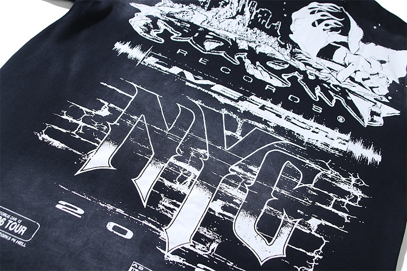Hellstar Washed Black and Distressed T-Shirt 6780 P140