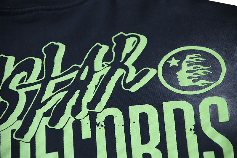 Hellstar Washed Black and Glitter T-Shirt 6798 P140