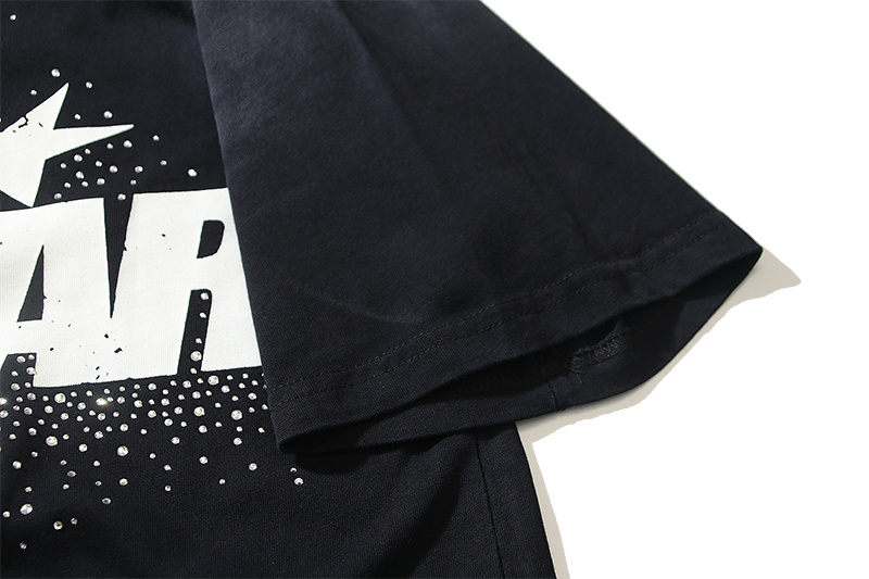 Hellstar Washed Black and Rhinestones T-Shirt 6752 P140