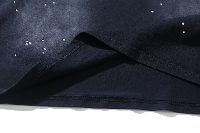 Hellstar Washed Black and Rhinestones T-Shirt 6765 P140