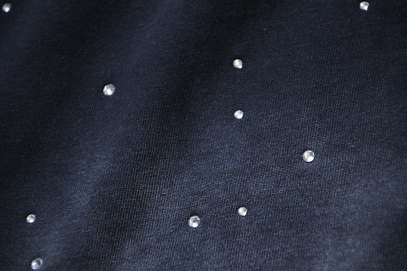 Hellstar Washed Black and Rhinestones T-Shirt 6765 P140