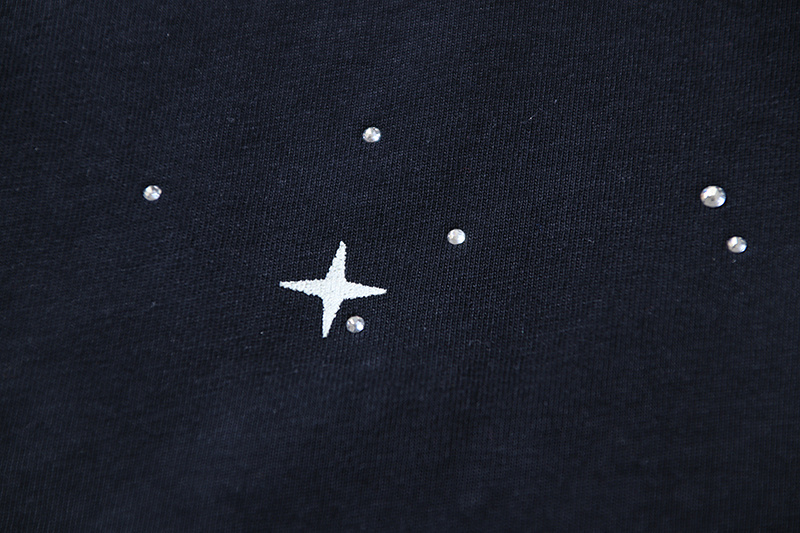 Hellstar Washed Black and Rhinestones T-Shirt 6765 P140