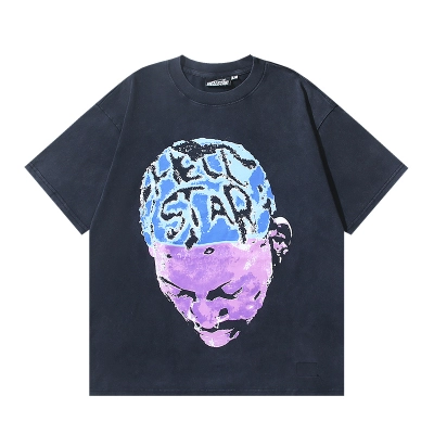 Hellstar Washed Black and Rhinestones T-Shirt 6771 P140 02