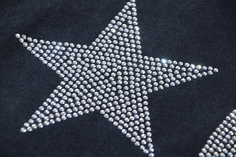 Hellstar Washed Black and Rhinestones T-Shirt 6772 P140