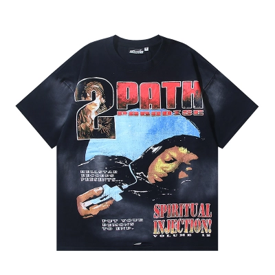 Hellstar Washed Black Reversible T-Shirt 6782 P140 01