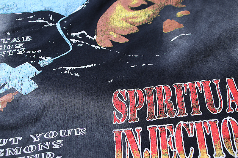 Hellstar Washed Black Reversible T-Shirt 6782 P140