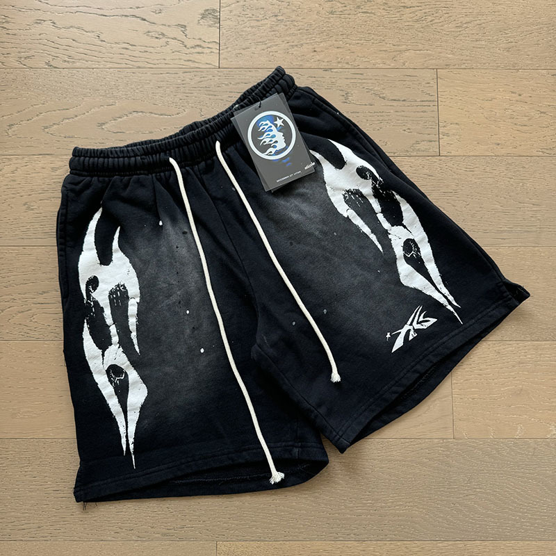 Hellstar Washed Black Shorts 779 P150