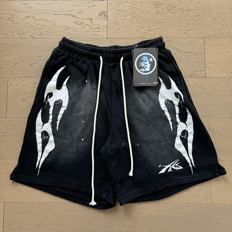 Hellstar Washed Black Shorts 779 P150