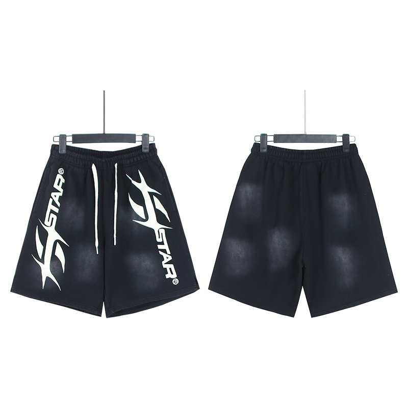 Hellstar Washed Black Shorts 786 P150