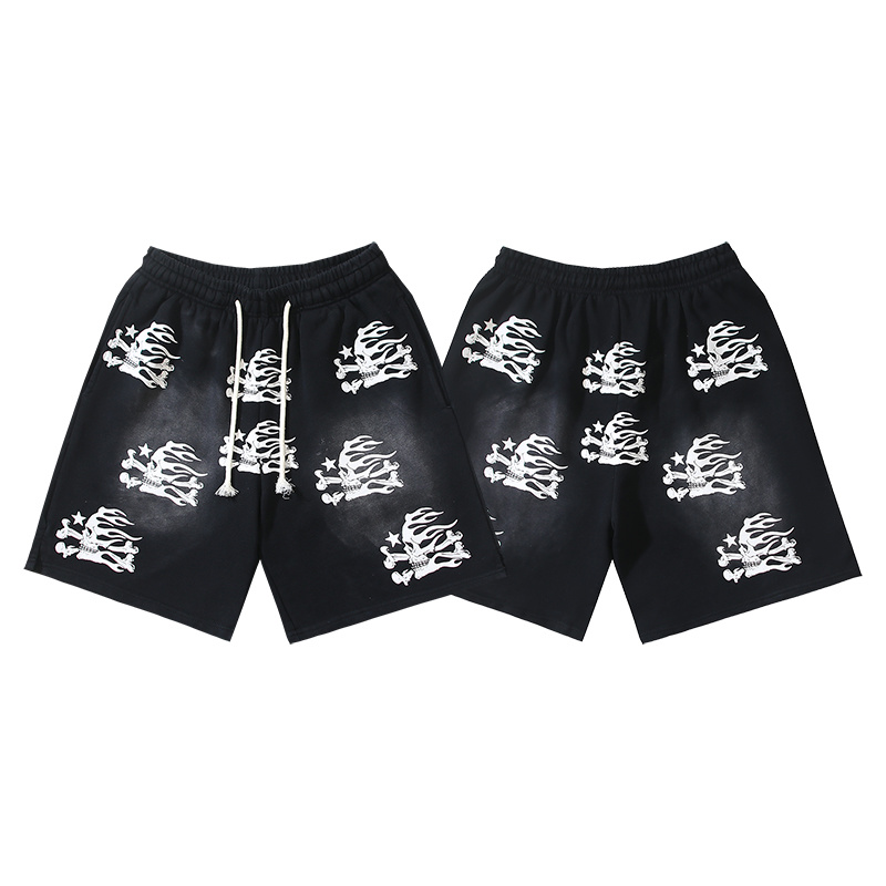 Hellstar Washed Black Shorts 787 P150