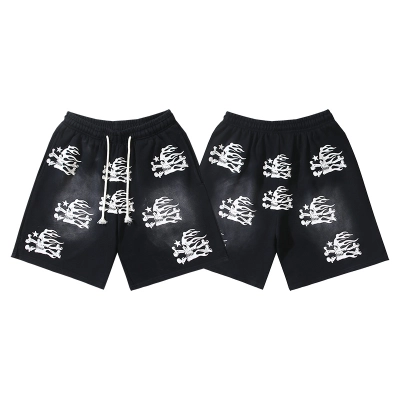 Hellstar Washed Black Shorts 787 P150 01