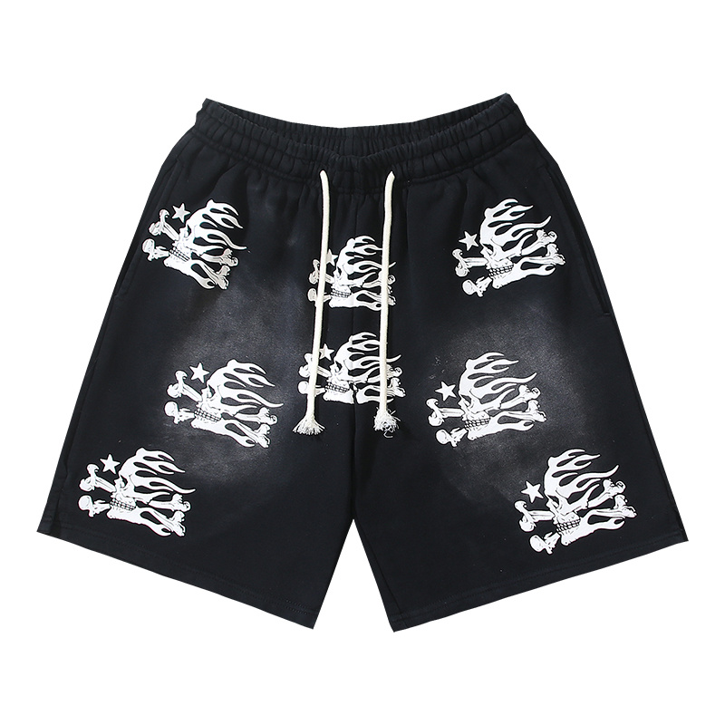 Hellstar Washed Black Shorts 787 P150