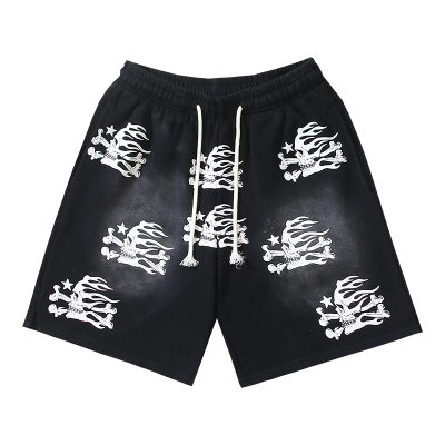 Hellstar Washed Black Shorts 787 P150 02